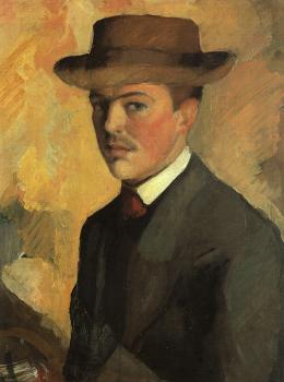 August Macke : Self-Portrait with Hat
